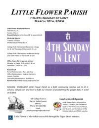 4th Sunday of Lent - B (2024)