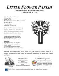 10th Sunday in ordinary time B (2024)