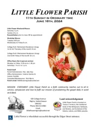 11th Sunday in ordinary time B (2024)