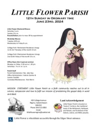 12th Sunday in ordinary time B
