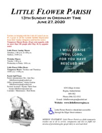 13th Sunday in Ordinary Time