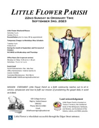 22nd Sunday in Ordinary Time 2023