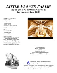 23rd Sunday in Ordinary Time