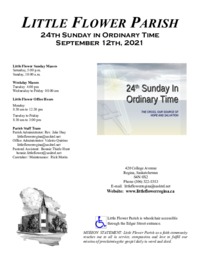 24th Sunday in Ordinary Time