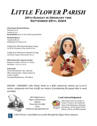 26th Sunday in Ordinary Time Year B
