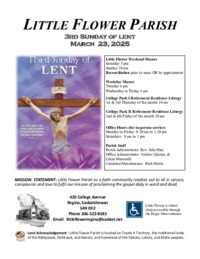 3rd Sunday of Lent - C 