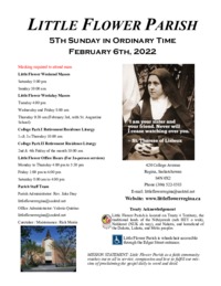 Fifth Sunday in Ordinary Time (rev)