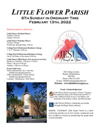 Sixth Sunday in Ordinary Time