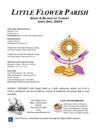 Holy Body & Blood of Christ Sunday B (2024)