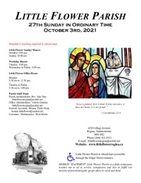 27th Sunday in Ordinary Time