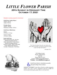 29th Sunday in Ordinary Time