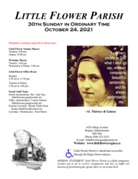 30th Sunday in Ordinary Time
